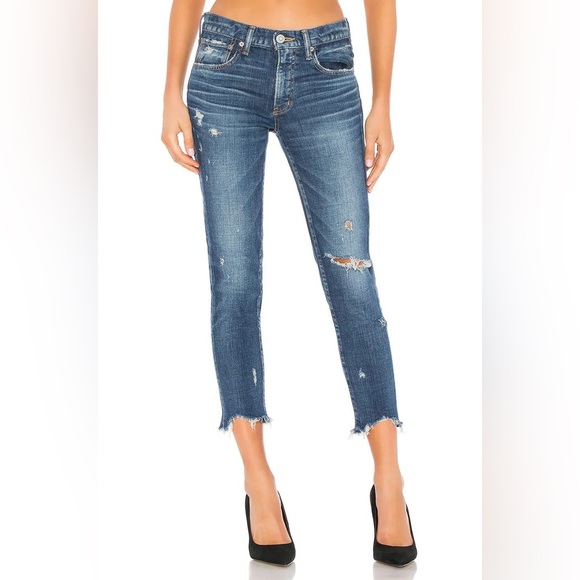 MOUSSY VINTAGE Glendele Distressed Mid-Rise Skinny Jeans NWT Size 24 - Picture 2 of 5